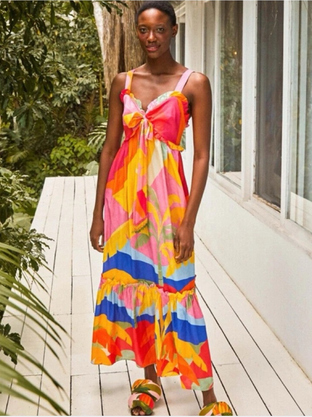 FARM Rio- Tropical Sunset Maxi Dress - Multicolor